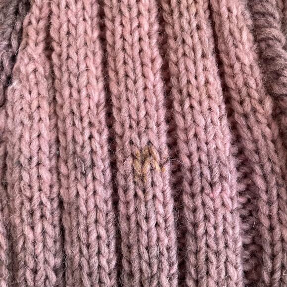 Vintage Huinay Wool Zip Sweater Pink Ombre Fringe Hem Ecuadorian Knit Sz Medium - Picture 8 of 16